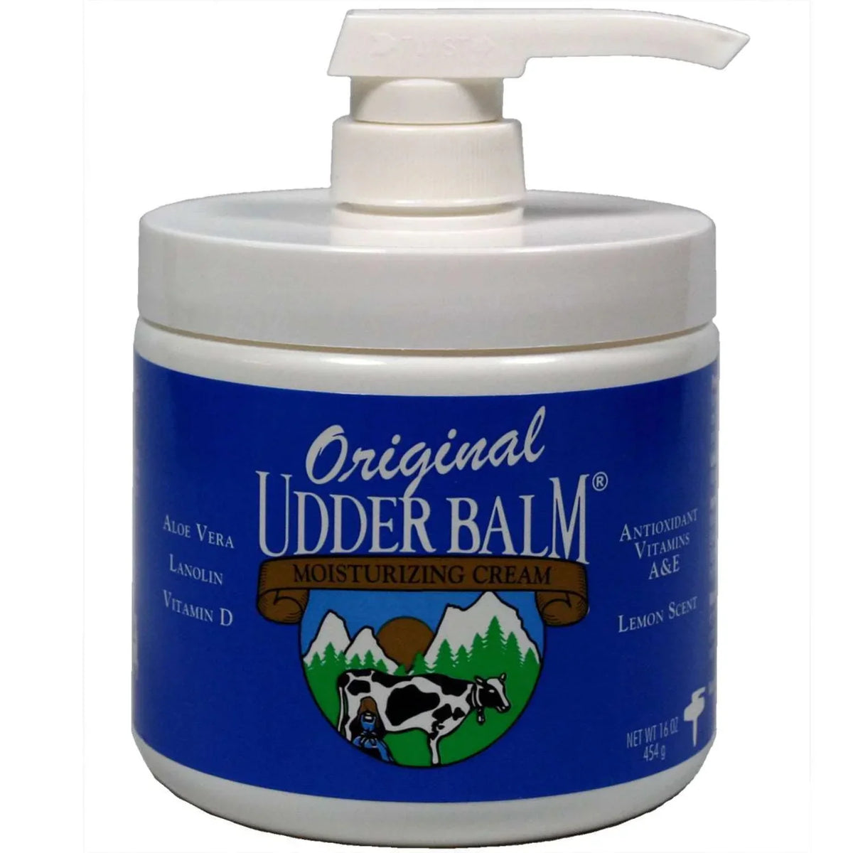 Moisturizing with 16oz Lanolin Aloe Balm Pump Jar. Cream Original & Udder