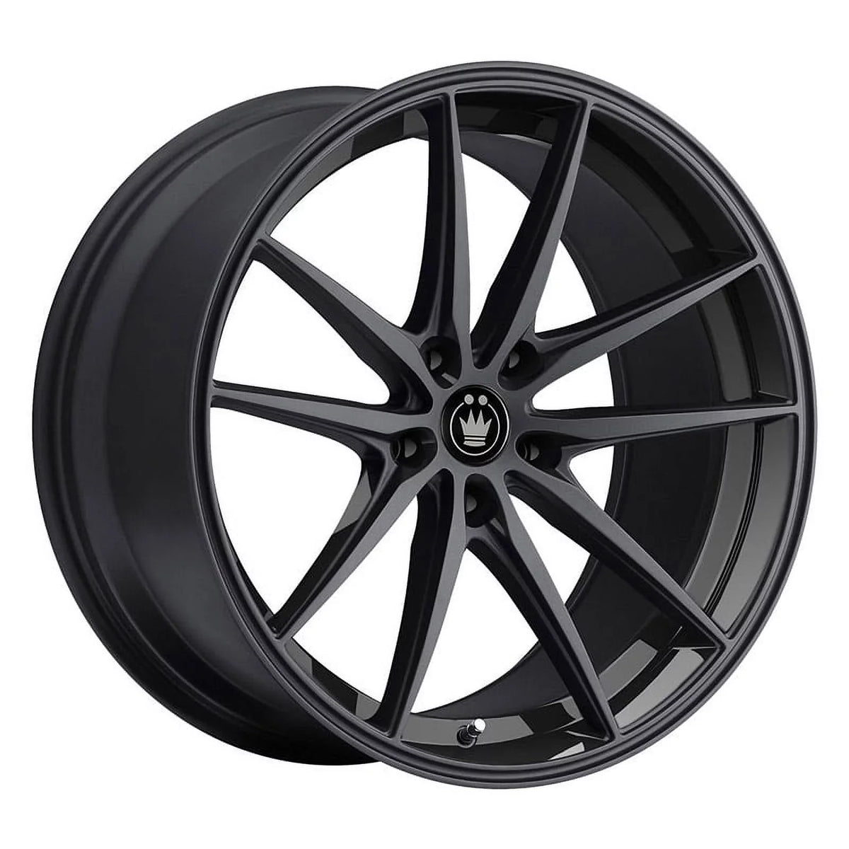 '+45et Gloss 17x8 Konig Oversteer Black 37B Wheel 5x100