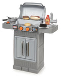 Kids Pretend Grow 2 Tikes BBQ Girls 8-Piece Grill Cook Little 3 Toddlers 4+ Playset, Toys Kitchen Ages For Boys Gray, Play 'n