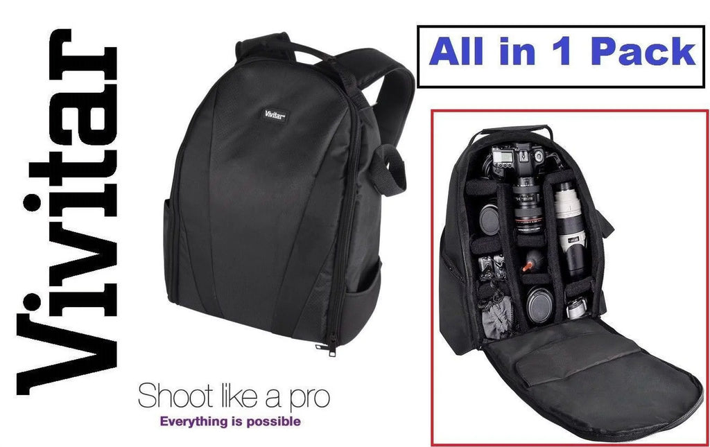 Backpack D500 Bag Nikon Deluxe Case D7500 D5600 Vivitar Case Pro For Camera