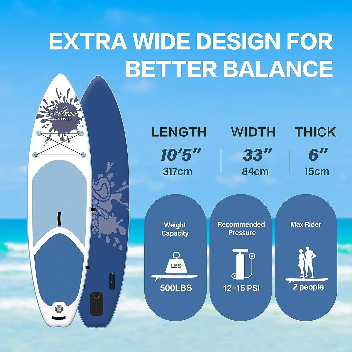Board Performance Paddle - Deluxe Pink - Water 27.55 Ultimate Inflatable