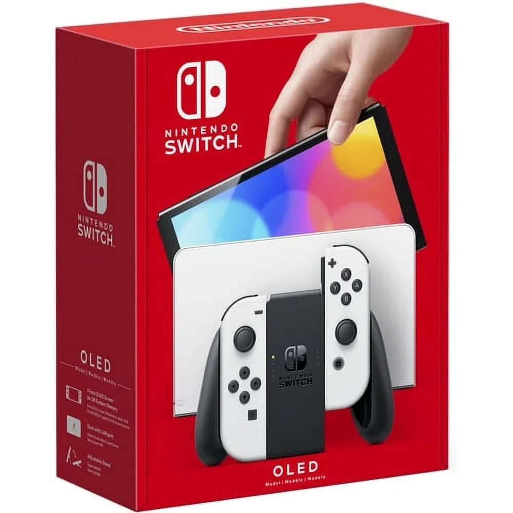 Console OLED Game Minecraft Nintendo with White Switch