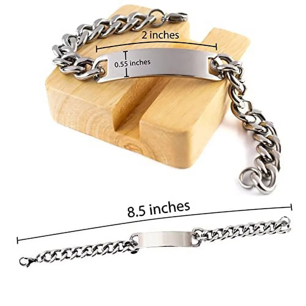 Trivia My Friends Place. Trivia amangny Chain Cuban Present for Motivational Bracelet, Happy is Bracelet Engraved from,