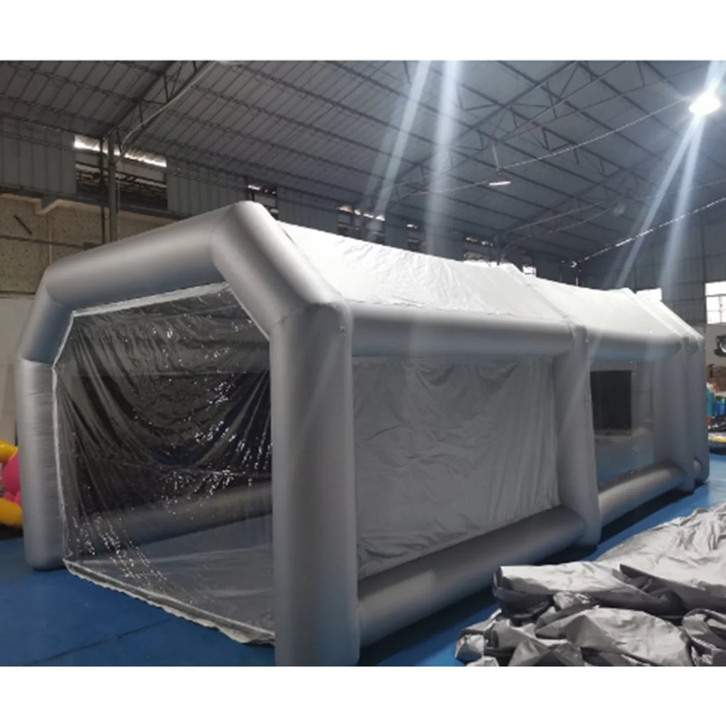 Windows Built-in Paint 26x13x10ft Inflatable Spray Portable Blower Spray Mobile Filter Booth System Paint PVC Air Miumaeov Spray Tent Paint and Transparent with Giant Inflatable Booth