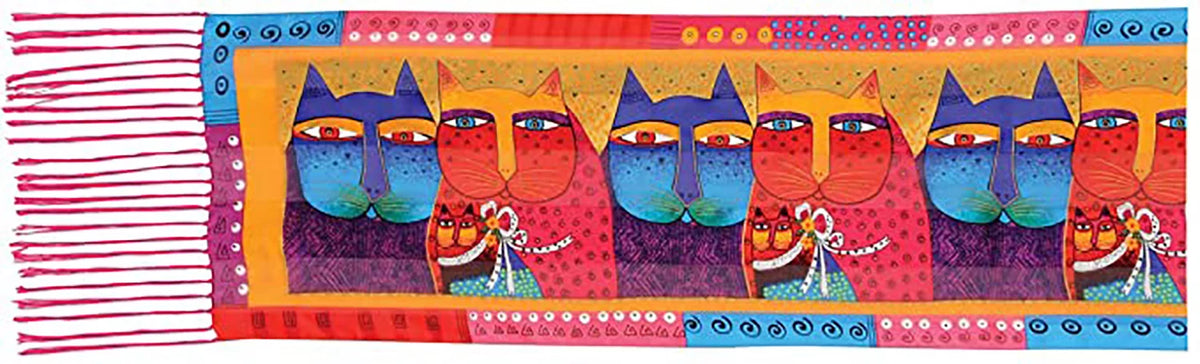 Family Laurel Feline Scarf Burch Silk