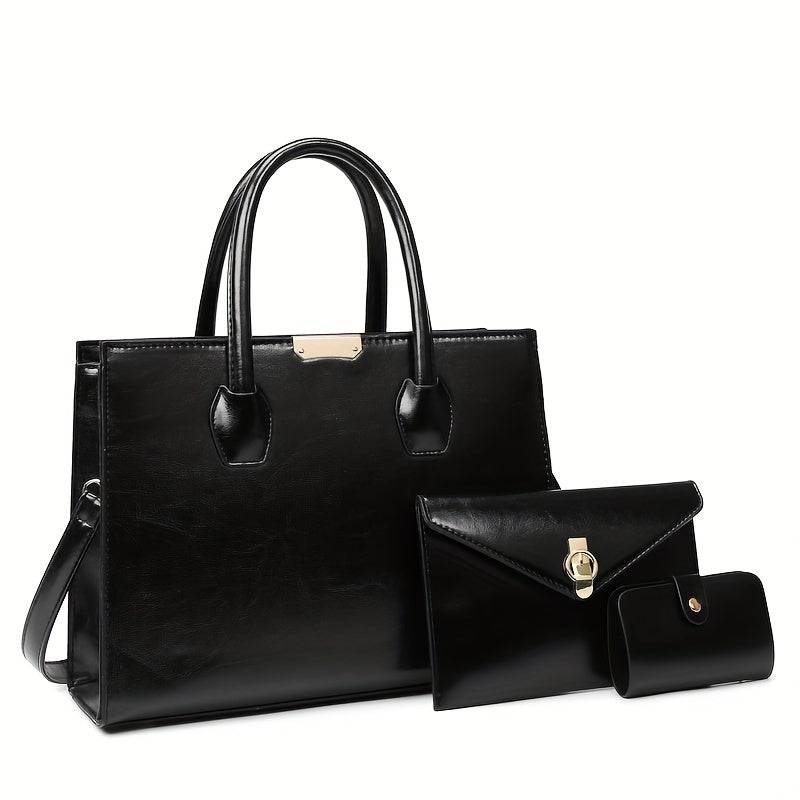 Top Tote MICHROE Handbag Set Vegan Vintage Purse Women‘s & Handle Shoulder Satchel Bag Luxury Crossbody Bag