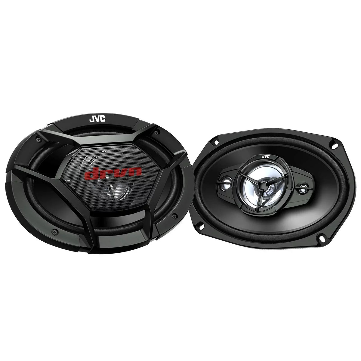 Combo Bundle DIN 4-Way Bluetooth Watt USB Double Radio 2x Power Coaxial Audio Speakers KW-V960BW Receiver Car AM/FM and Dual 550 Peak CD/DVD with Player JVC Upgrade Car 16G Wire Speaker 6x9" Factory