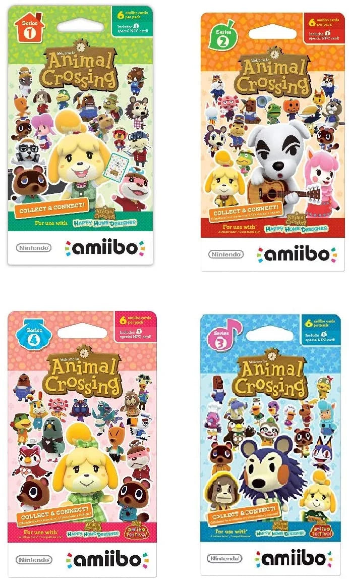 Includes Cards/Pack) 24 2, Total for Crossing U 3DS, Nintendo Cards Wii Series 4 Animal Nintendo (6 3, Cards amiibo (Bundle) 1-Pack 1, and