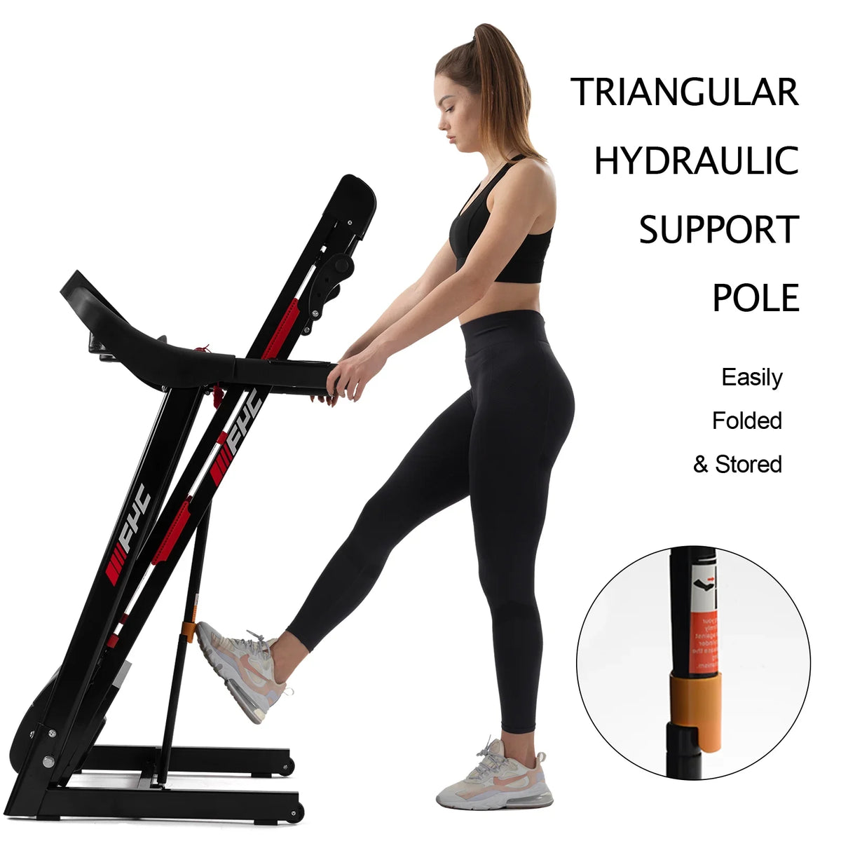 Machine Exercise 3.5HP Running - Treadmill with Max Capacity Home for Home Weight 16KM/H LBS Speed 330 Foldable Treadmill Workout Incline/, Electric Assembly, Gym Folding FYC Easily Dcenta