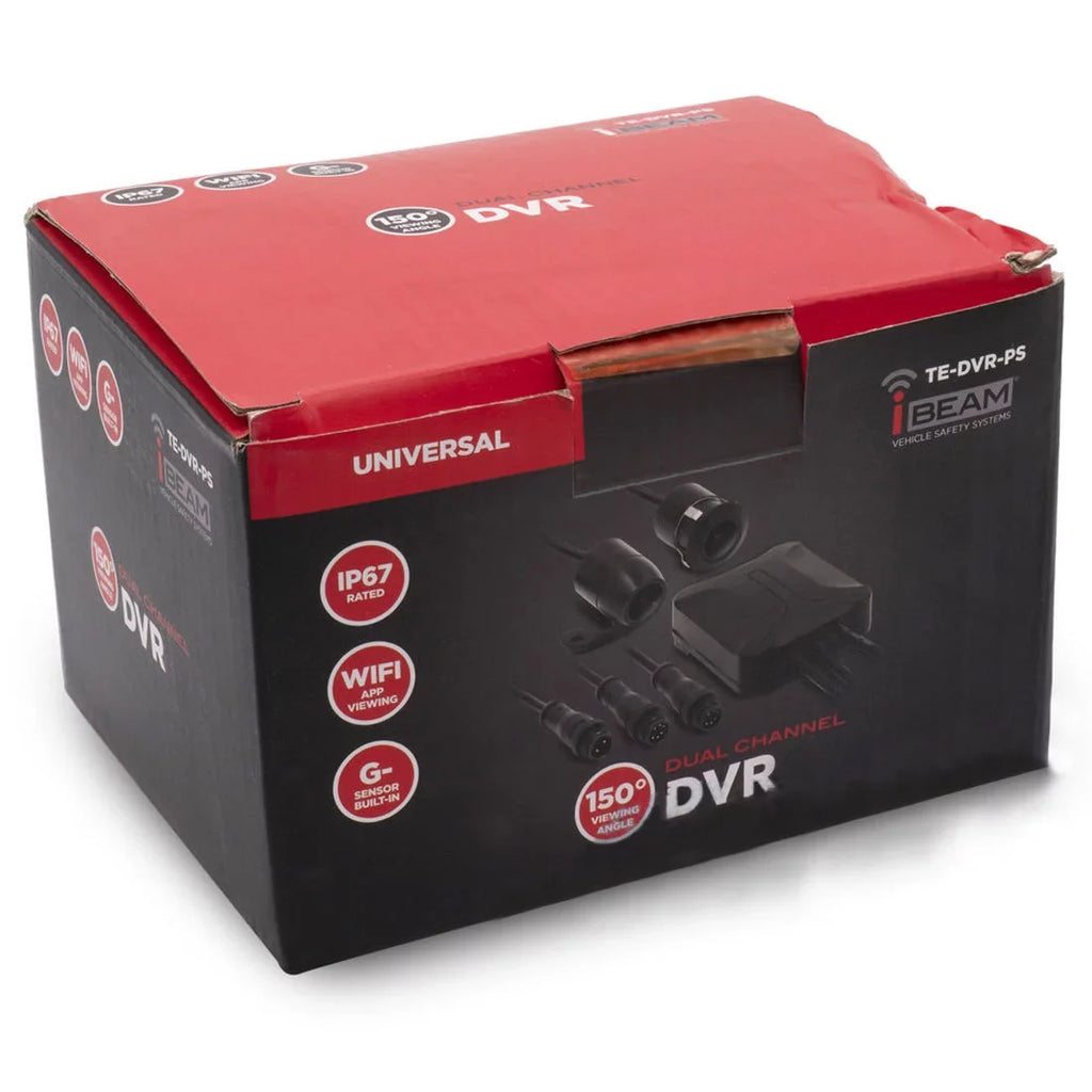 Resistant Water iBeam DVR TE-DVR-PS and Dash Dual-Camera Cam