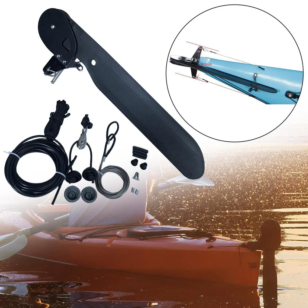 Canoe Kayak Kayak Watercraft Nylon Foot Rudder Replacement System Fishing Control Parts Rudder, Boat for Accessories Steering