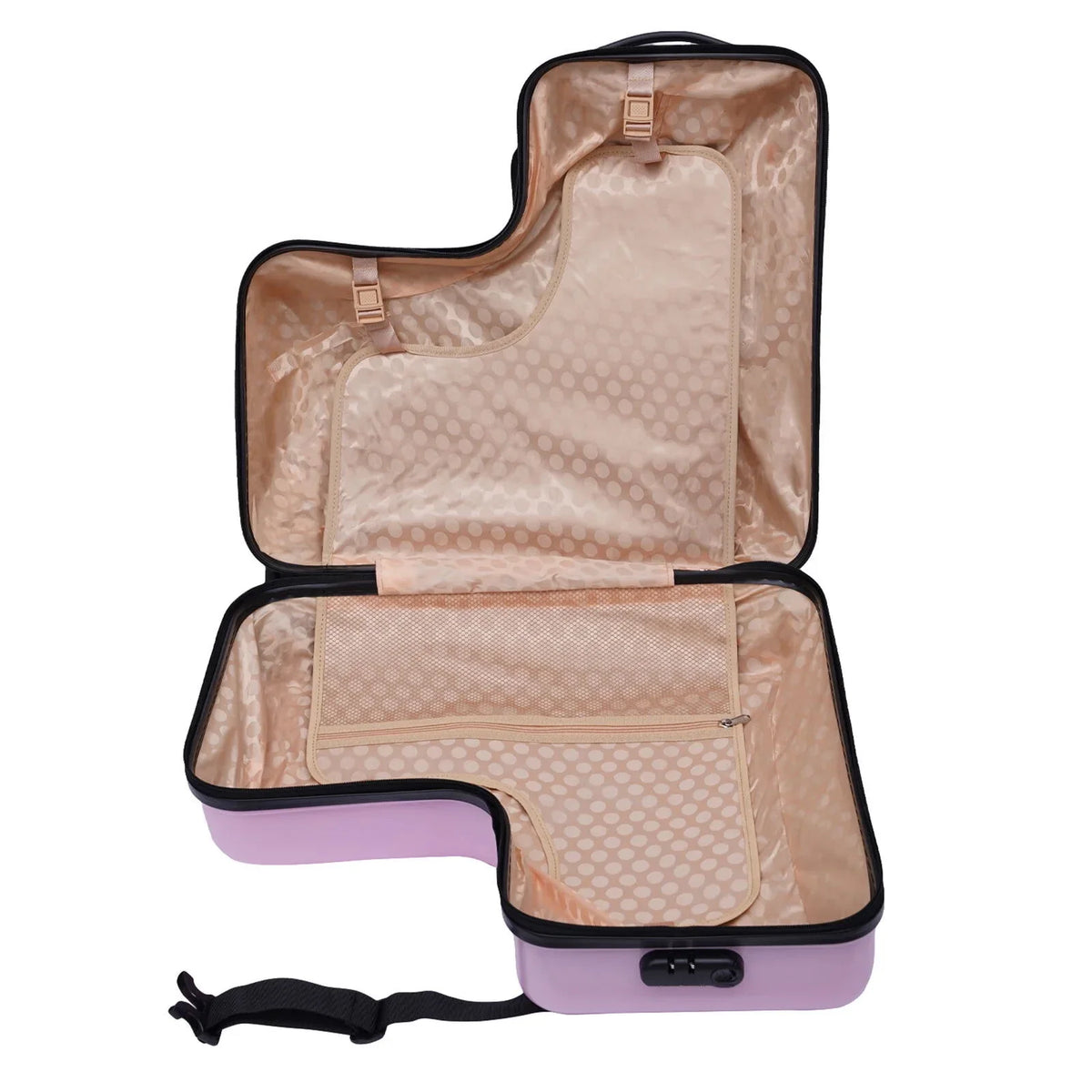Waterproof Portable Travel Aged Suitcase 4-12 Ride-on 24" Luggage,ABS+PC Years(Pink) Wuzstar Kid's Universal Wheel
