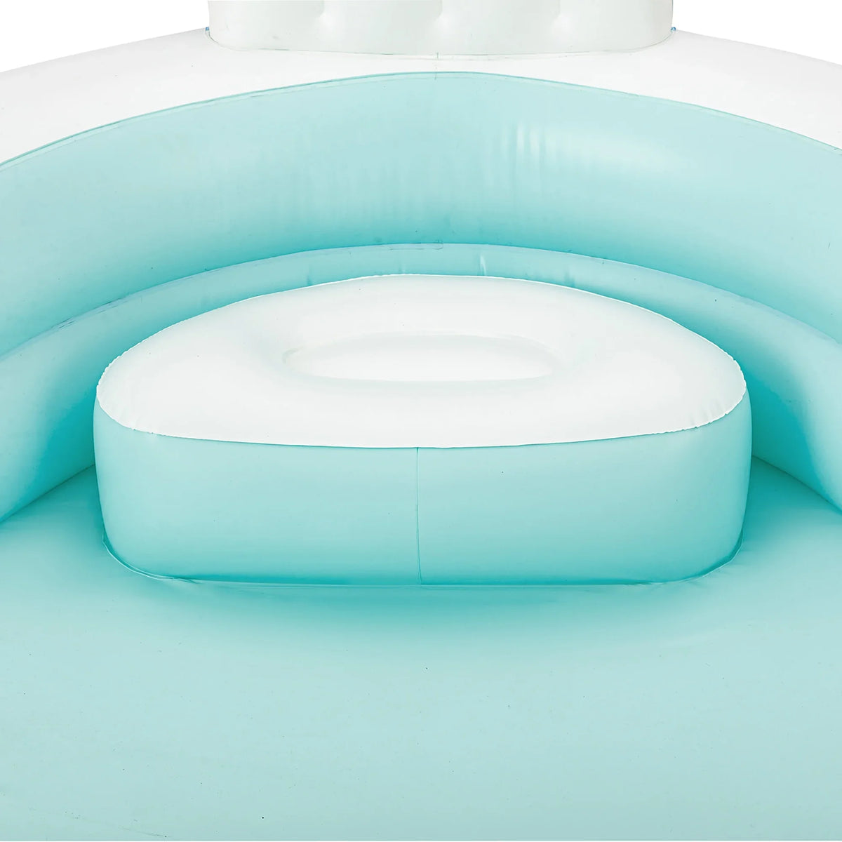 Inflatable Outdoor Party Holders, Funsicle: Cup Pool White, Lounge Comfortable Backrests, 10ft Teal - Pool, & 120x110x18", Shimmer Pool Family