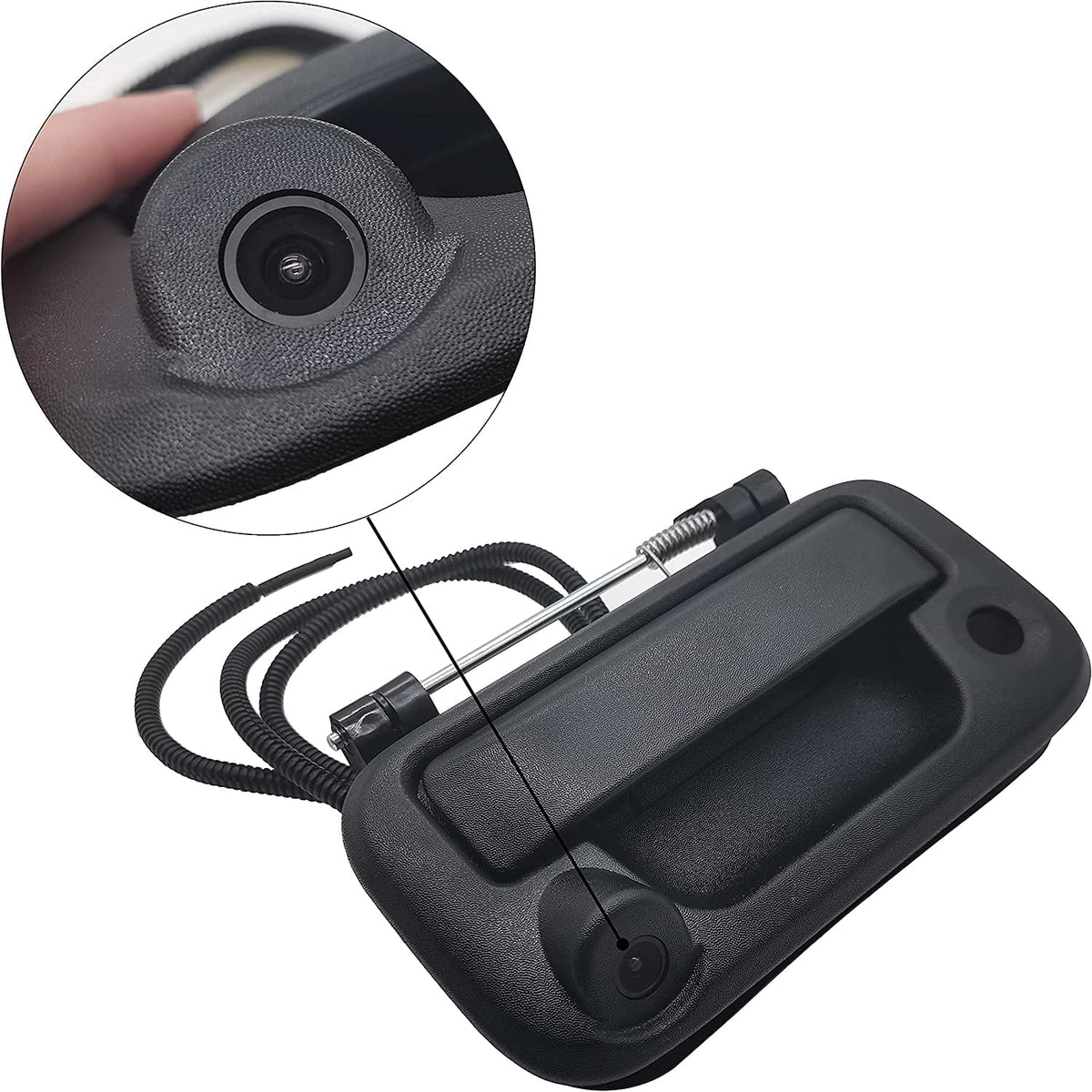 F550 F450, F150, Handle with OE: F350, #8L3Z-9943400-AC, Tailgate (Black) F250, Ford Compatible Camera, with