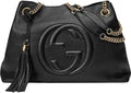 Shoulder Soho Gucci Handbag Chain Leather Black
