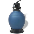 inch Pool 6 Position Blue Sand Valve Filter Tomshoo with 18