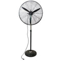 3-Speed 30" Pedestal Adjustable Fan - Oscillating Black Northlight Industrial