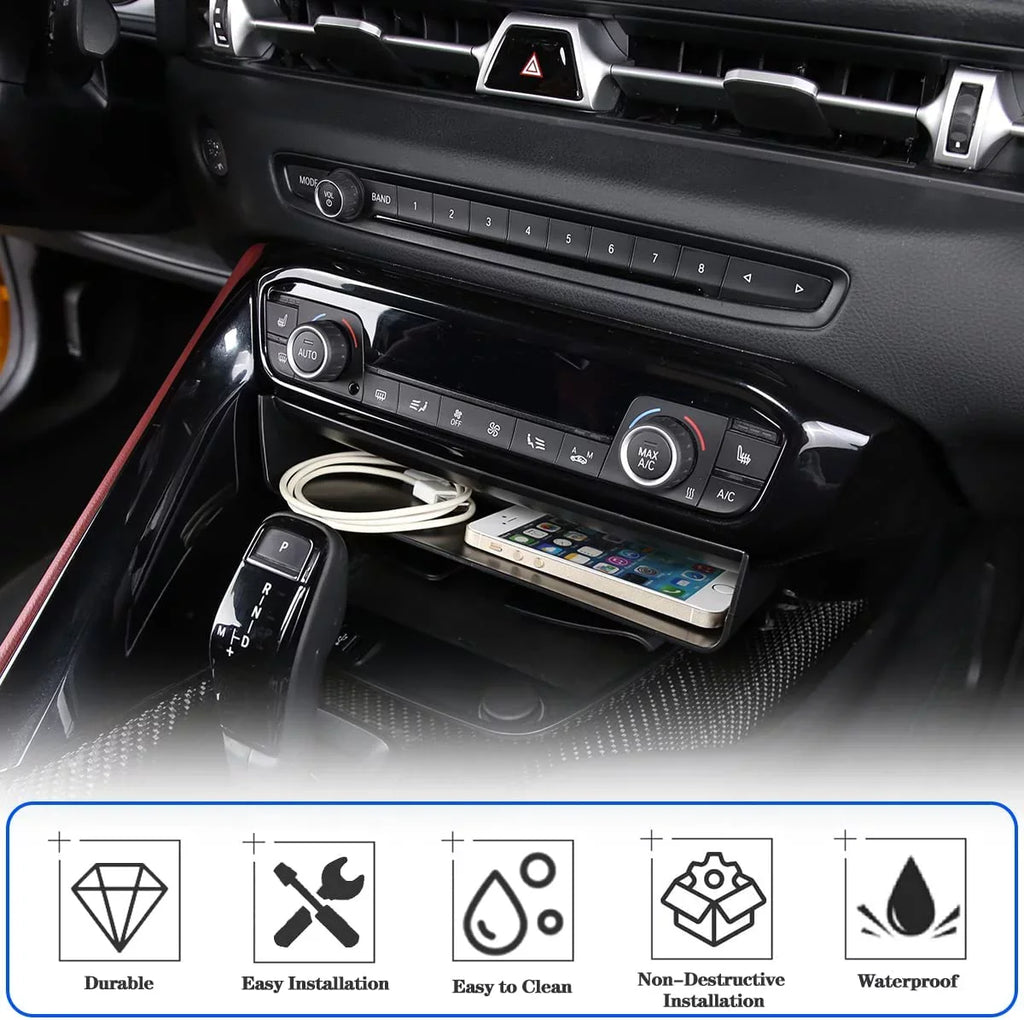 Organizer, MK5 ABS 1PCS, GR Supra for Center Accessories, Box, Suiatable Toyota Console Interior Storage Black Storage Auto TINKI A90 Storage 2019-2022 Console Tray A91