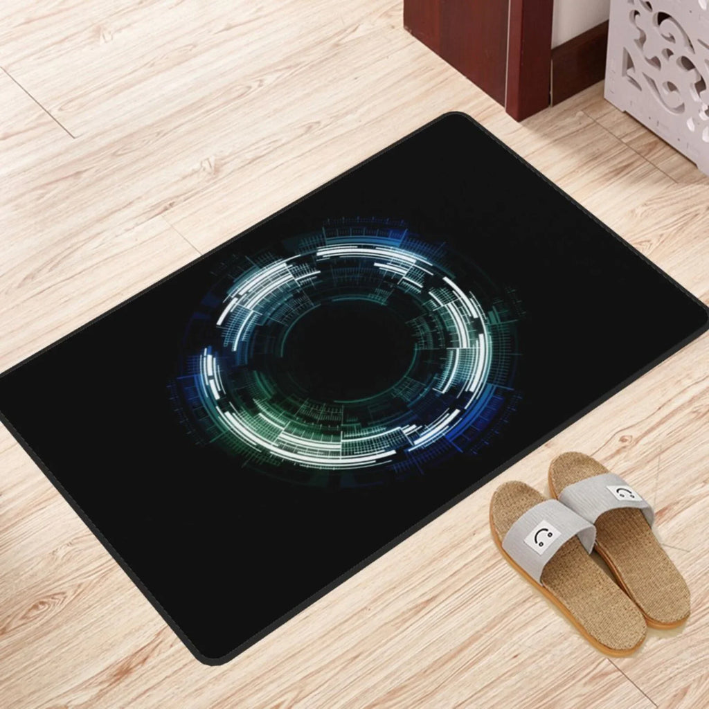 Entryway Front Rugs Absorbent Door Future Non-Slip Electricity Doormat, Mat Rugs, Doormat Back 36"x24"