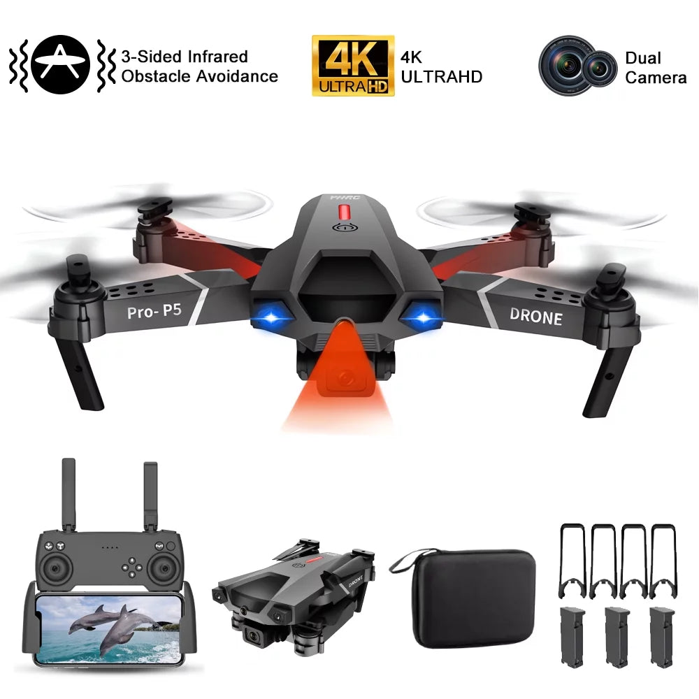 Gifts KROV 4K for Kids, Mini Camera 7 Toys Beginners Foldable 8 with Drone for Adults 10 Kids with 12 14 Old 11 years, 8 boys Toys Drone 3 13 10 Dual - for Ages and 9 Year Batteries