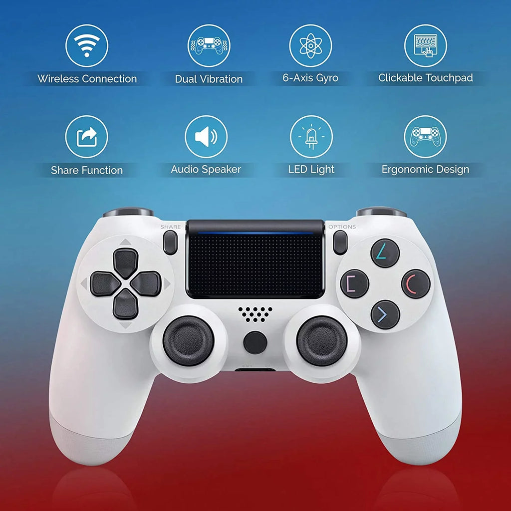 Samsung S21 GamePad Controller 1,000 FE PRO Battery/Built-In Wireless Speaker/Gyro/Remote with Plus Slim BlueTooth Compatible (White)