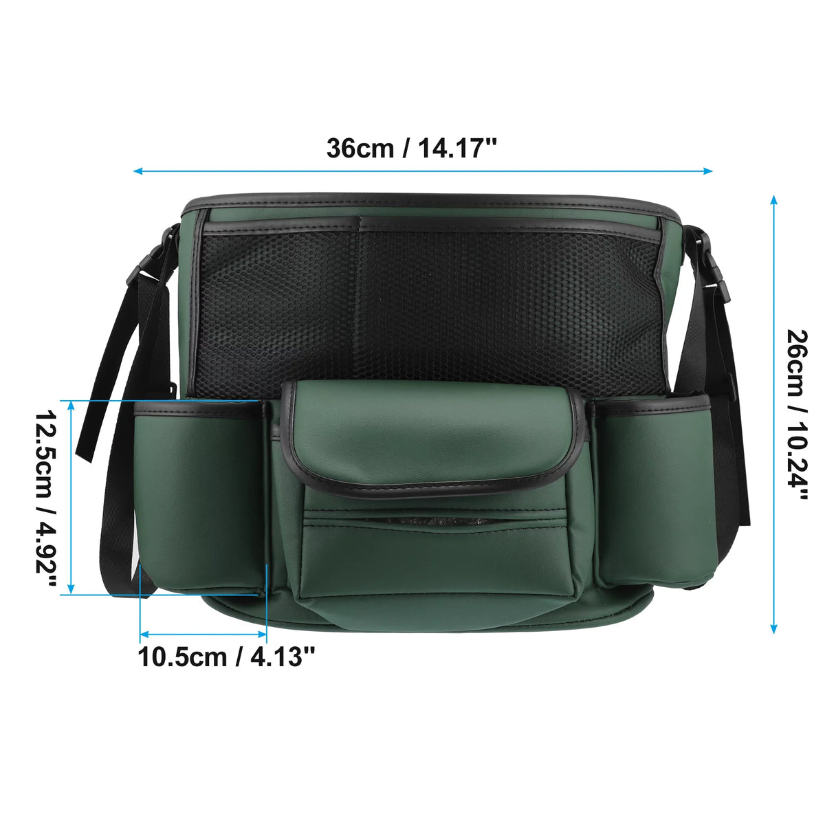 Green Unique Purse Car Multi for Capacity Bargains Organizer Large 36x26x18cm Car Backseat Seat Storage Army Pockets