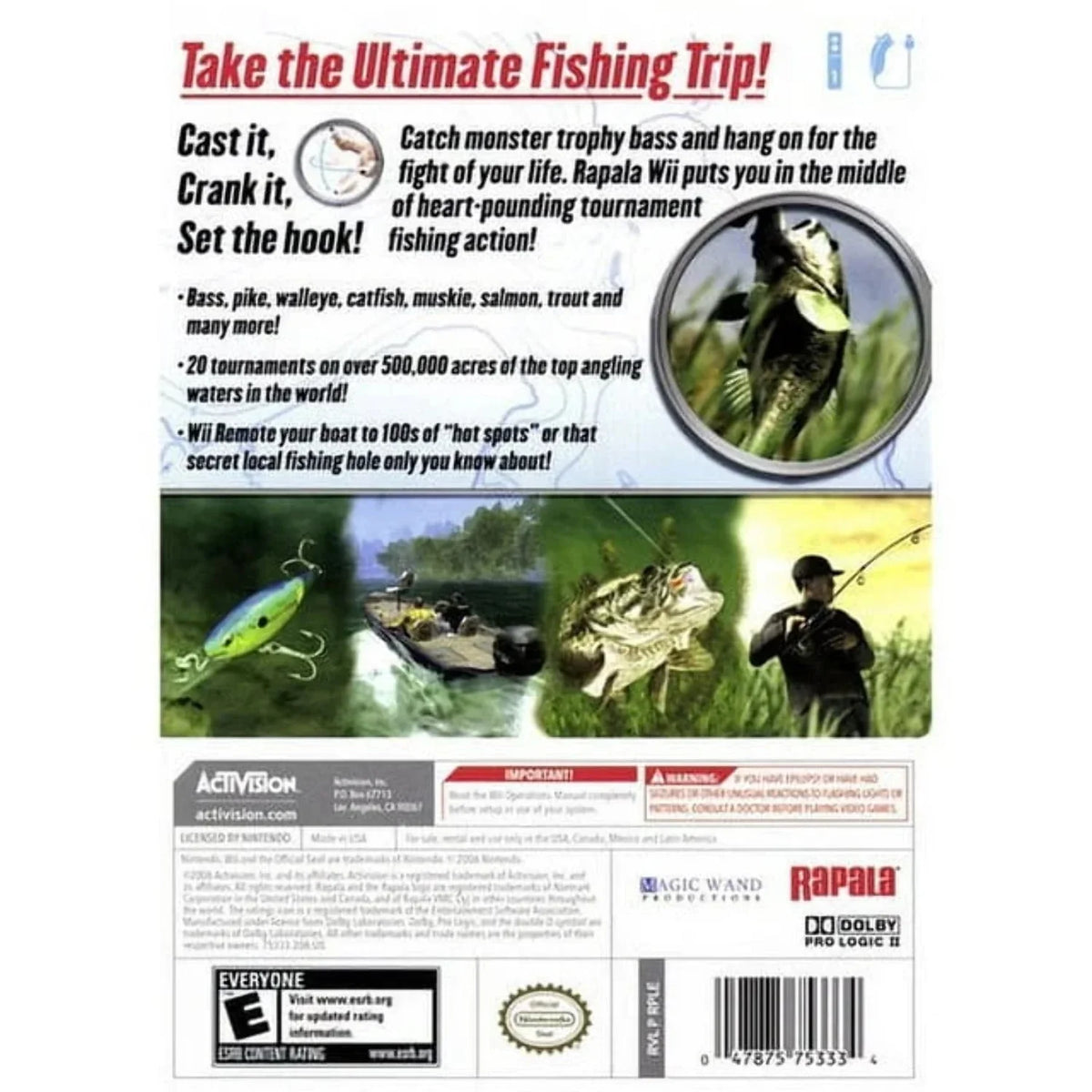 Rapala (Wii) Fishing Tournament