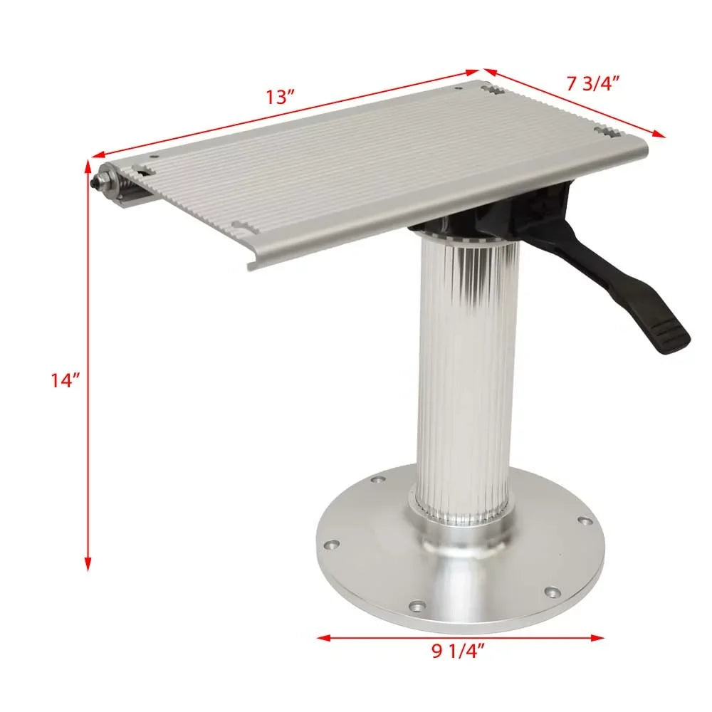 Swivel Pedestal | Garelick Inch Polished Aluminum 14 Slide Boat Seat