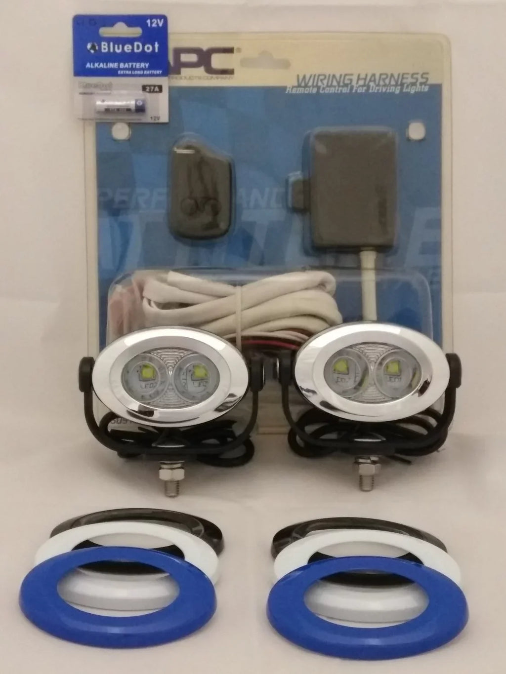 Ultra Auxiliary Lights Lamps Tri LED 6000K Glide Classic For Harley-Davidson