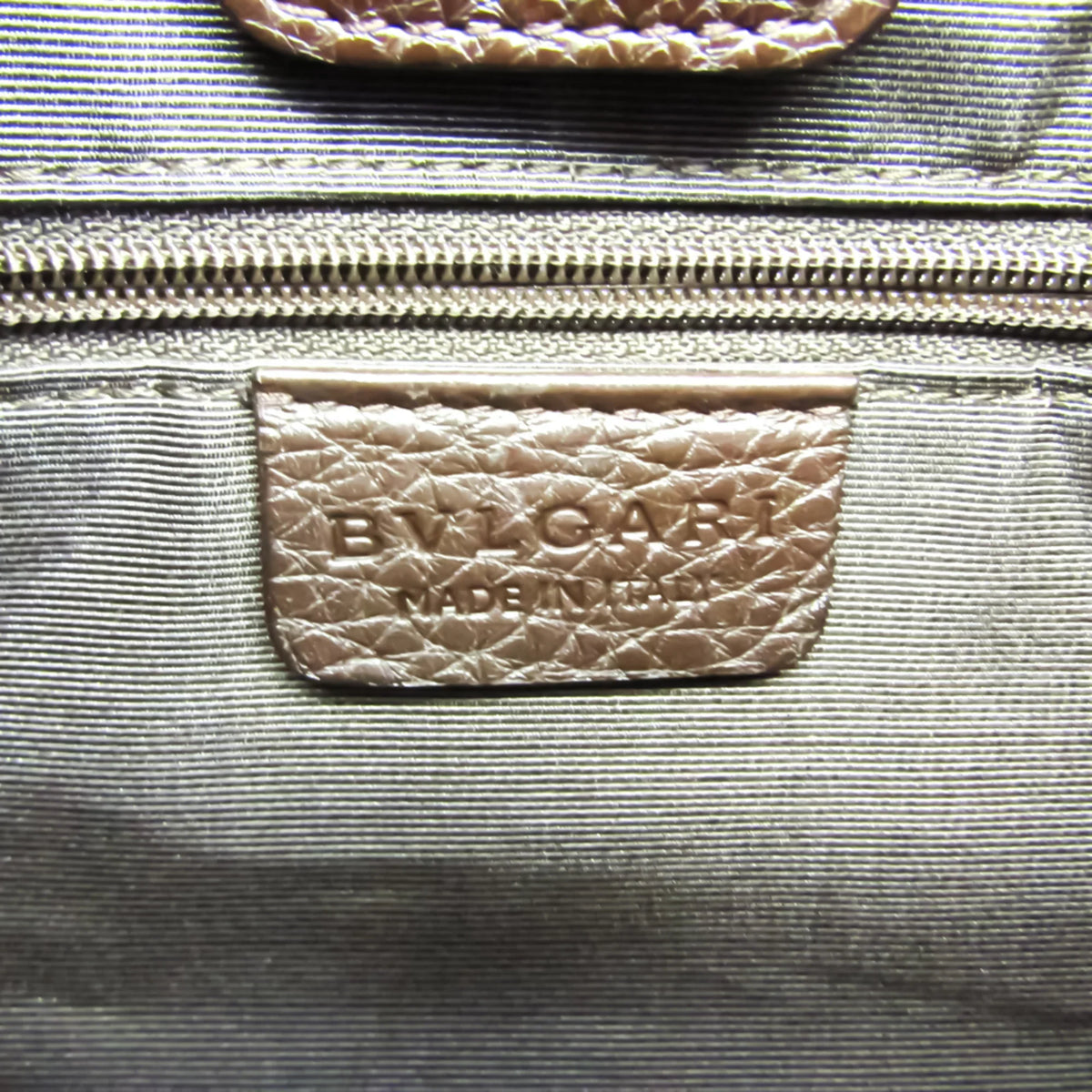 Brown Women's Bvlgari Pre-Owned Canvas Logomania Bag Handbag,Tote (Good)