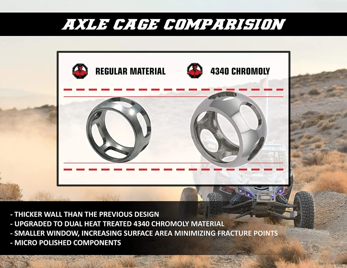 ATV On (2006-21) Unique Heat Duty 47 for Kit) Right Lift Super Axle Angles Degrees Renegade/Outlander, Heavy Demon (4”/6”(Gen2) Reduction, Am Larger Boot Terrain Powersports Swing Can Lift Kit Front