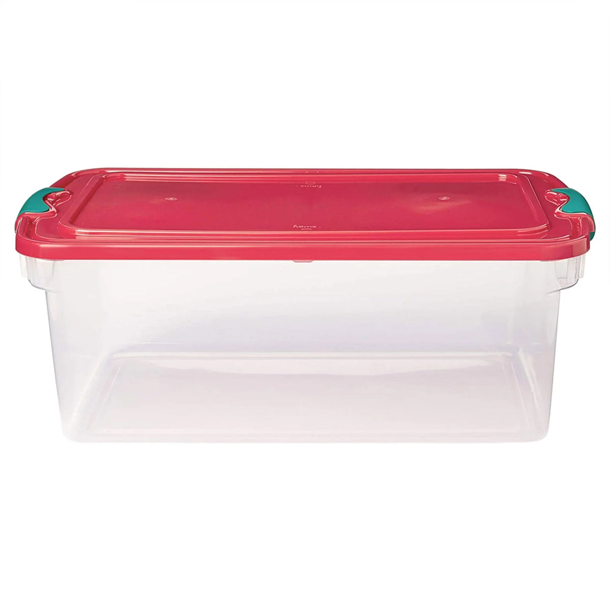 Quart Holiday Plastic Decor Pack with Latching 64 6 Lid, Storage Homz Bin