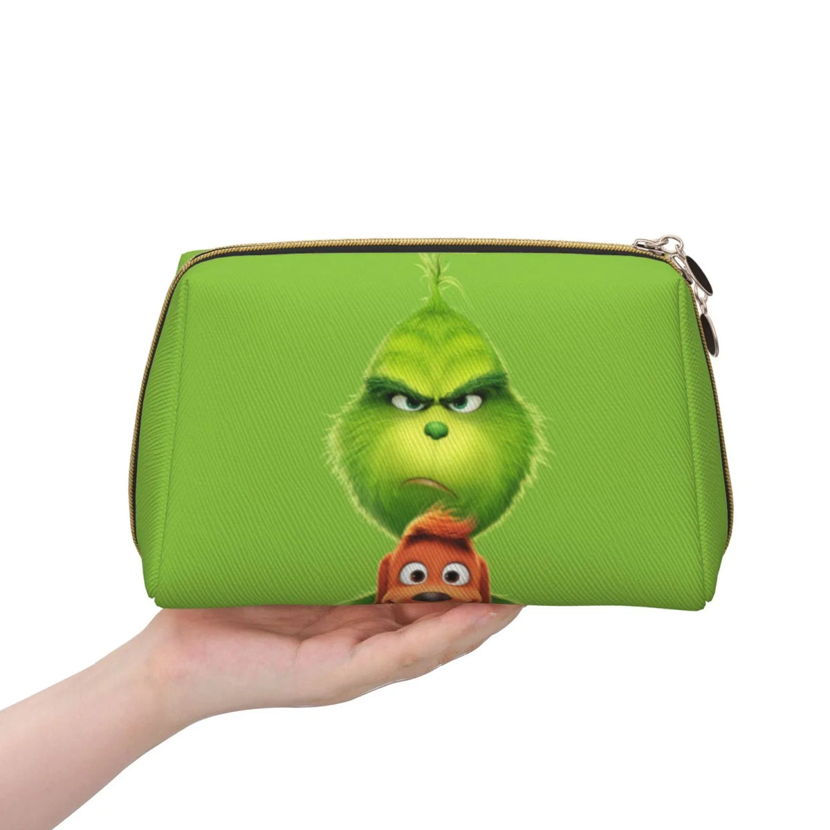 Organizer Bag Purse Storage Travel Grinch Pouch Cosmetic Animated Gift Portable Bag Toiletry Makeup Leather