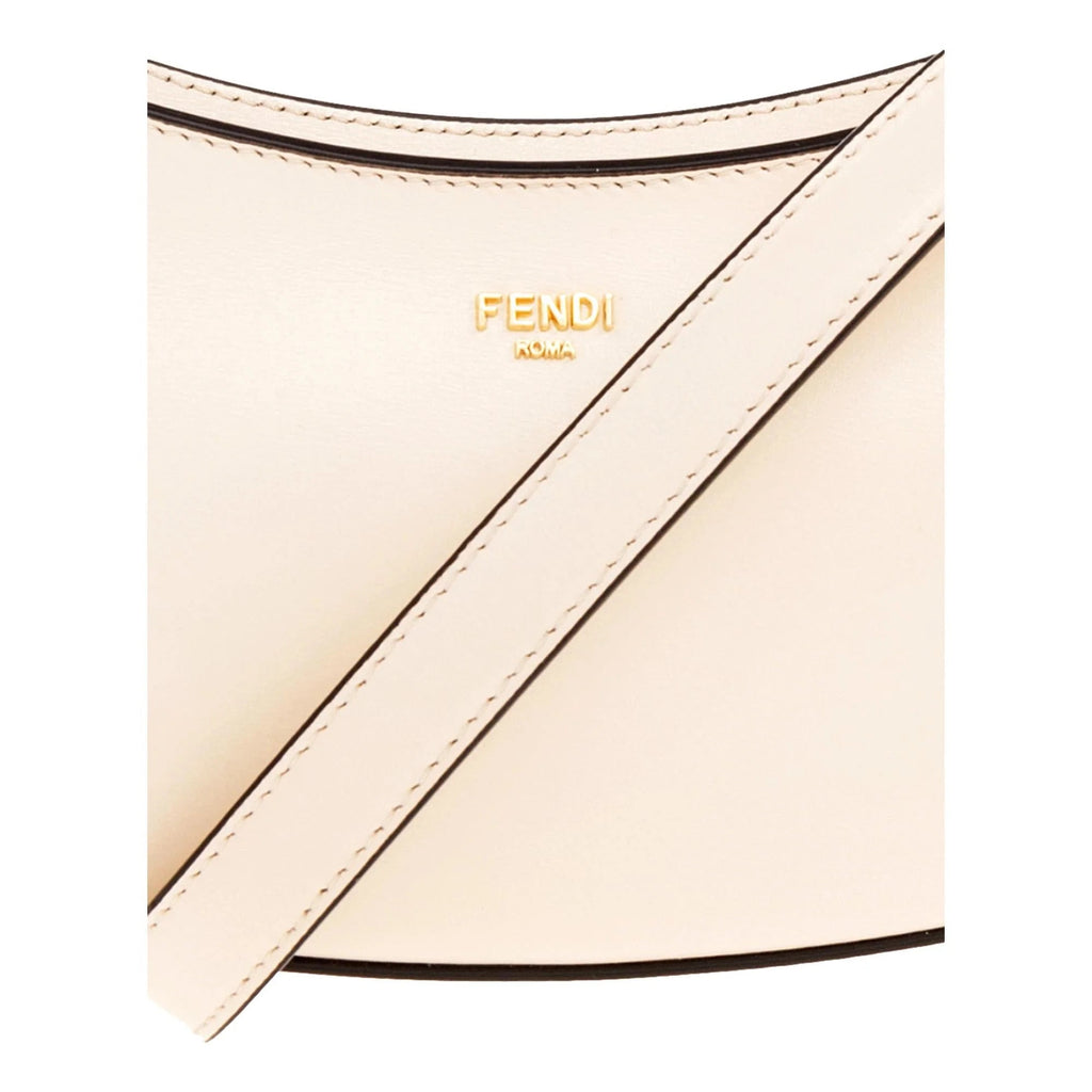Fendi Shoulder Calfskin Bag Ivory Leather Swing O'Lock