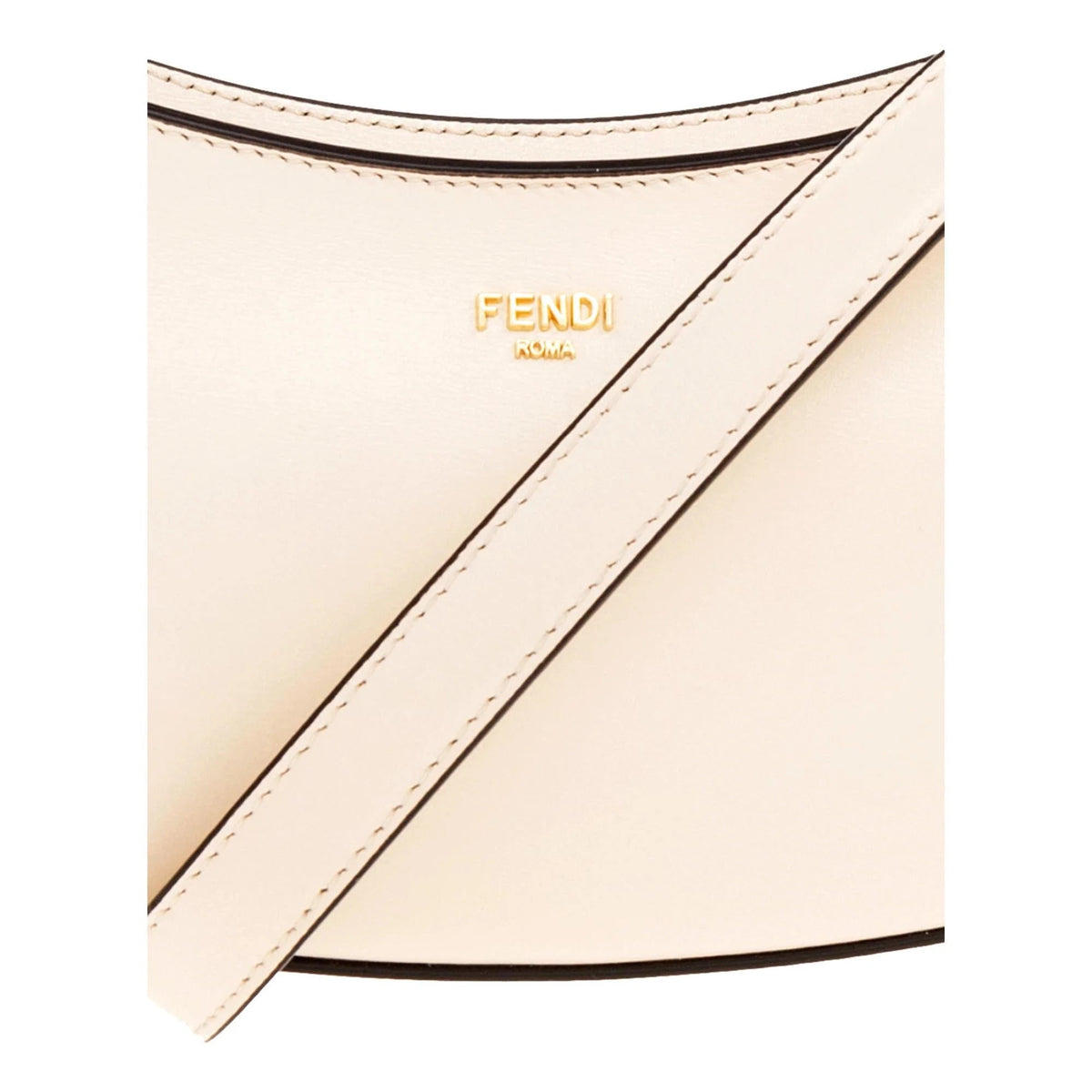Fendi Shoulder Calfskin Bag Ivory Leather Swing O'Lock