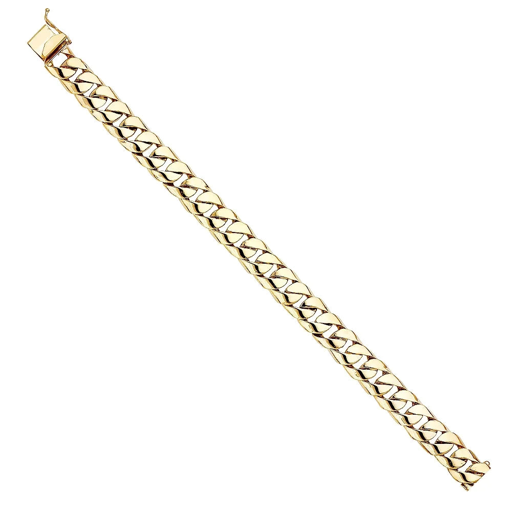 for and Elegant Men’s Jewelry | Cuban Chain Men 8.5" for - | Link Women 14k Bracelets Gift | 14KY Gold Gold Bracelet Yellow Weight 35.4