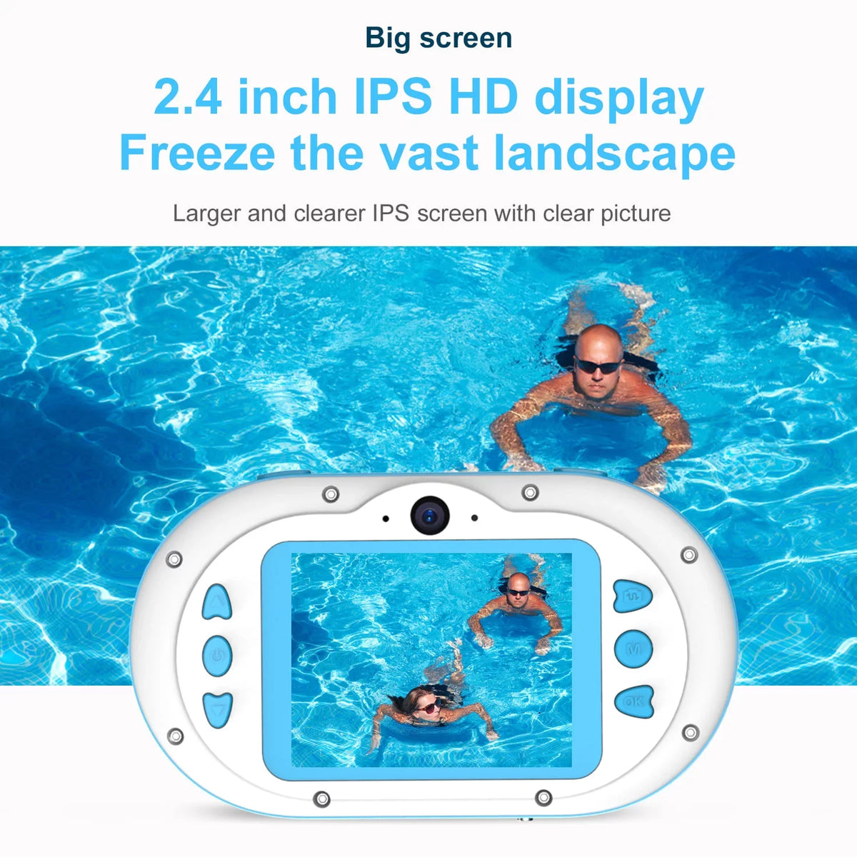 for 2.4 Inch Front Rear 8MP IPS Screen Dual Self-timer PhotoVideo Waterproof One-click with Anself Digital 5s Cameras and