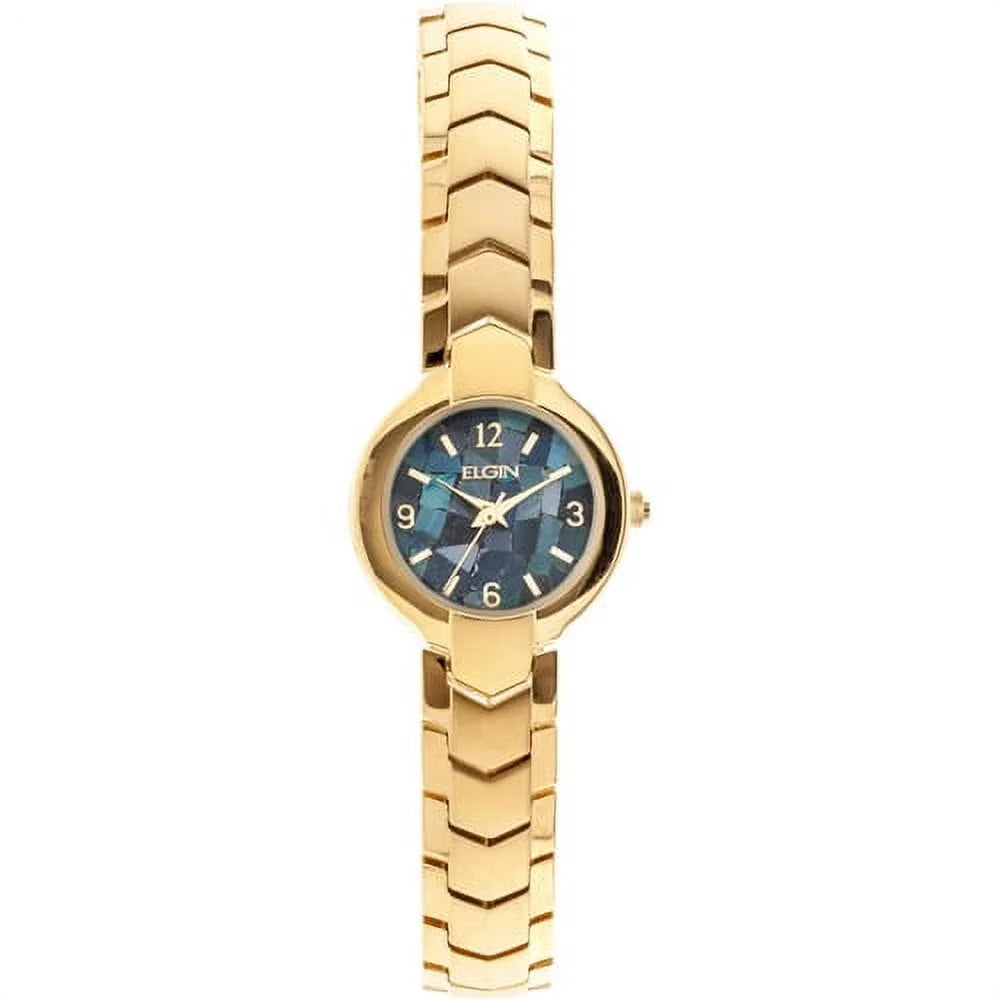 (EG9121) Adult Elgin Opal Watch, Dial Female Gold