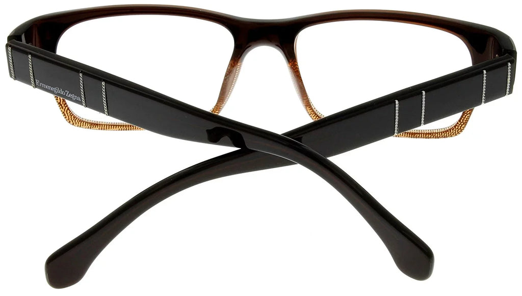 Prescription Zegna Frames Gunmetal Lens/ Size: Rectangular 55-17-135 Satin Unisex Ermenegildo VZ3134M Temple: Eyeglasses 0627 Bridge/