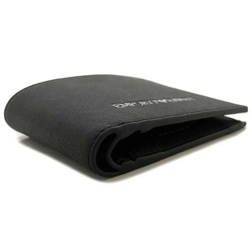 black (Like Y4R165 wallet Armani leather ARMANI Emporio New) EMPORIO white Pre-Owned folio men's