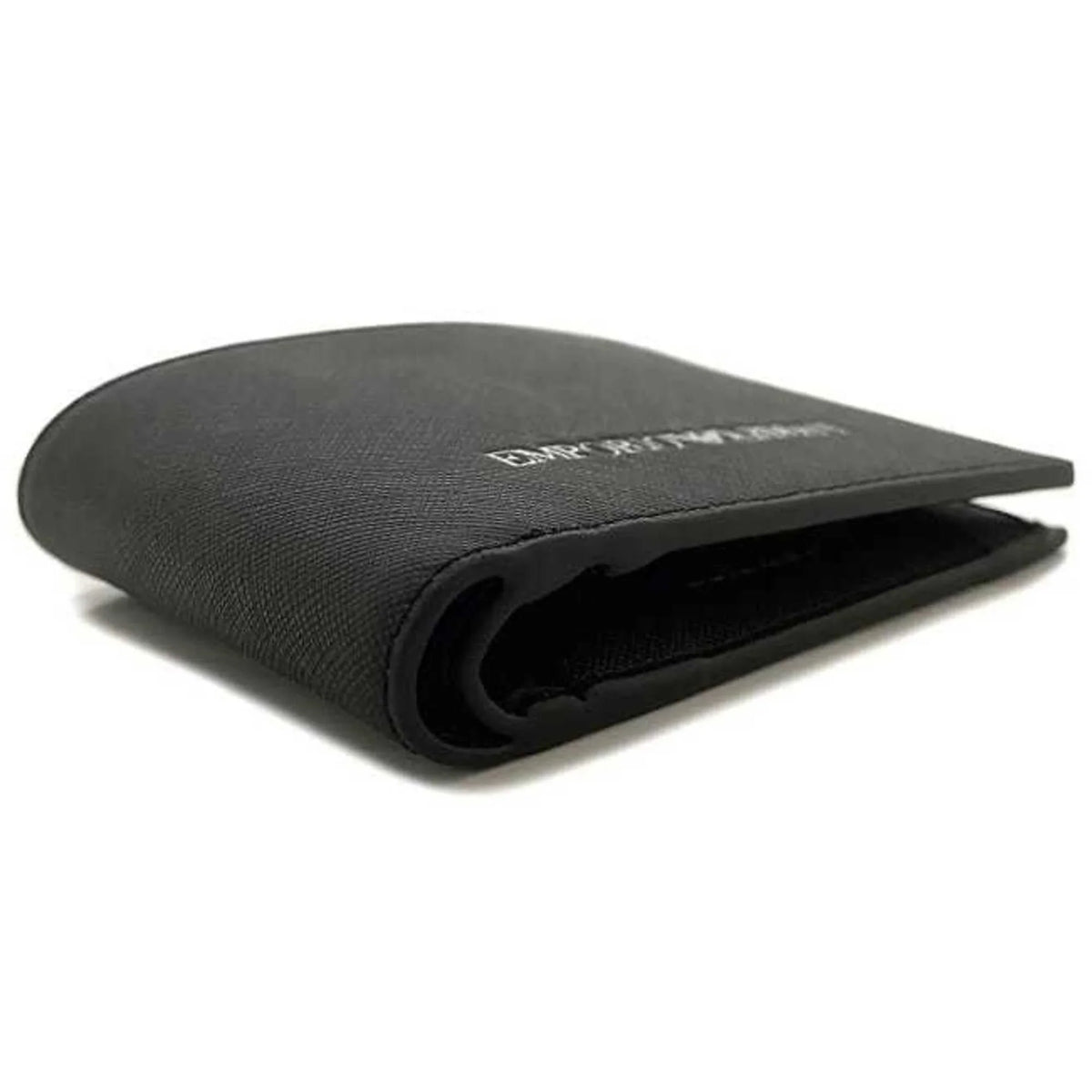 black (Like Y4R165 wallet Armani leather ARMANI Emporio New) EMPORIO white Pre-Owned folio men's