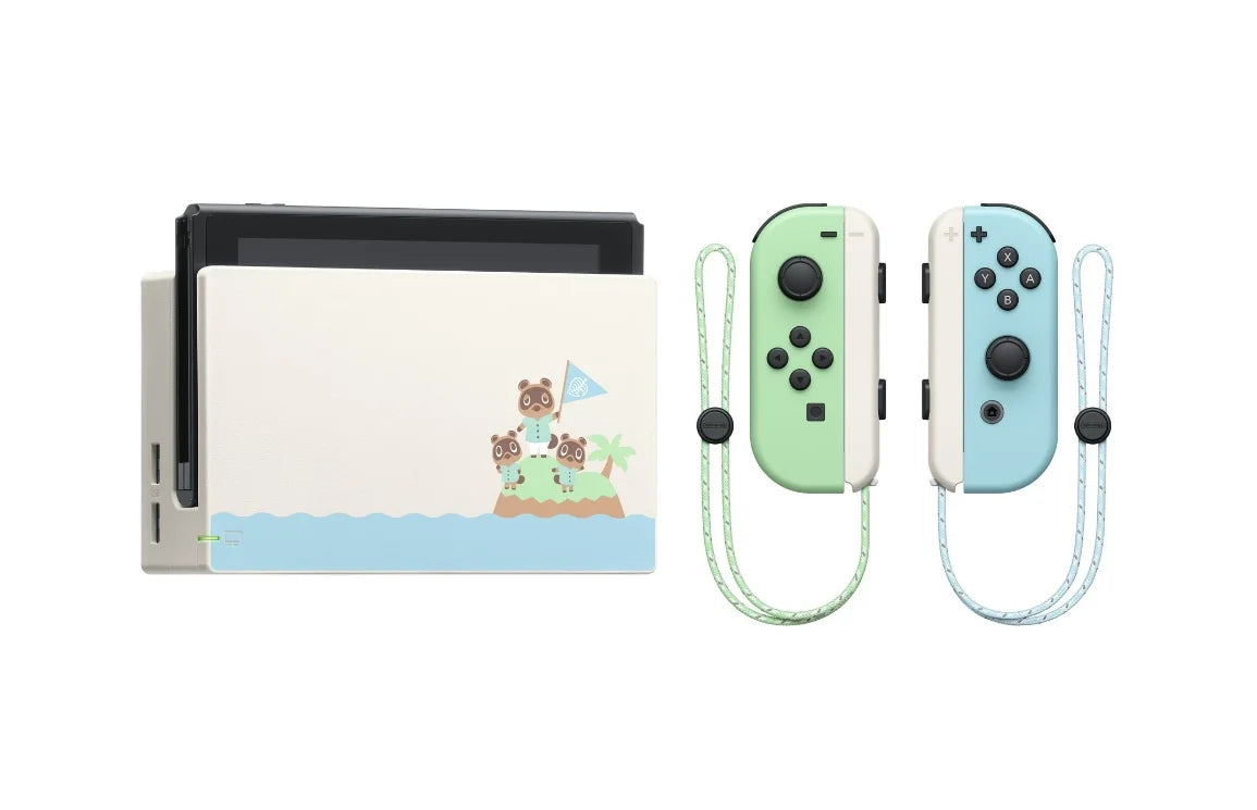 Edition Switch Console Return Edition MicroSD Kirby's with to Crossing - Switch Nintendo + 64GB Dreamland: New Animal Limited Case + Card Bundle Deluxe Carrying