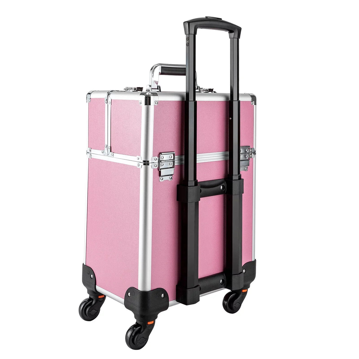 Miumaeov Trolley Professional with Storage Makeup Cosmetic Train 4-Tier Rolling Wheels Organizer Case Makeup