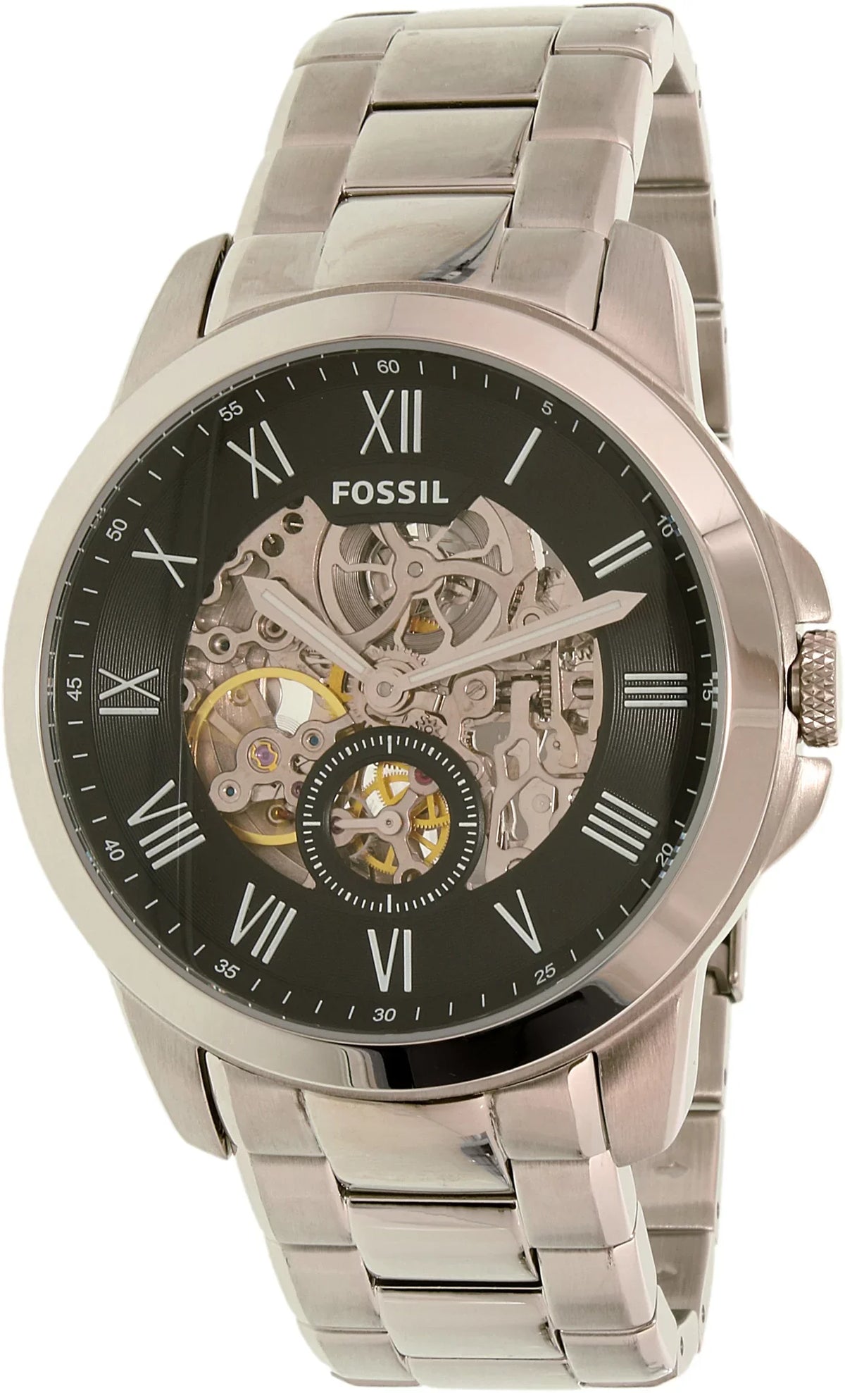 Automatic Watch Grant Crystal Mineral Men's ME3055 Fossil