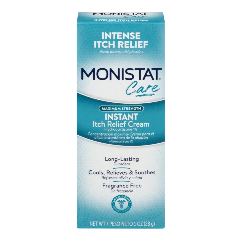 Instant Maximum Itch 5 Cream, Monistat Ounce 1 Care Pack Strength Relief Each