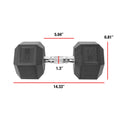 Dumbbell, 50lb Coated Pair