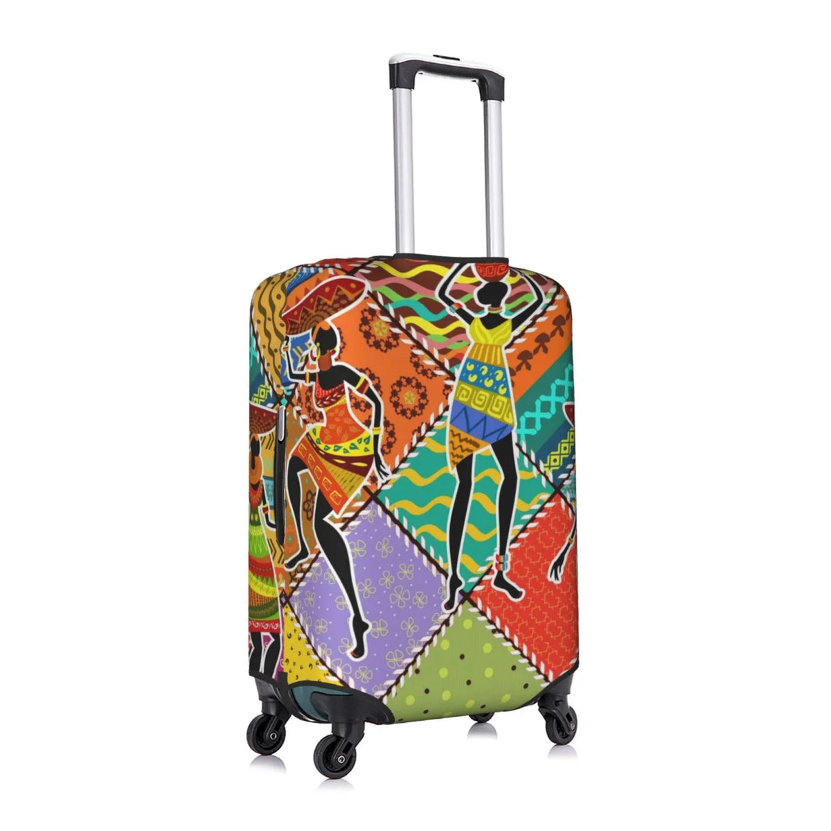 Suitcase Suitcase Protector- Kll Cover Luggage Cover Dancing African Womans