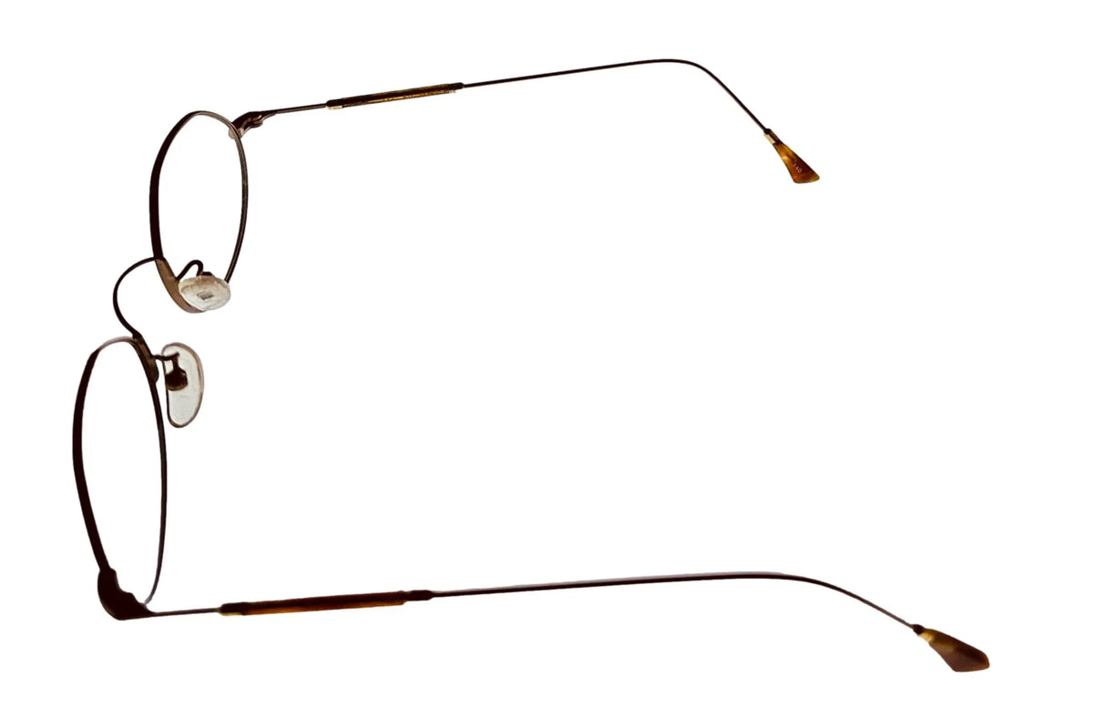 Bob Mackie Antique BM777 Oval Mens 47mm Tortoise Frame Eyewear Gold