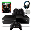 BOLT Black AXTION New) (Refurbished: Like Black With 2 Duty One Microsoft Ops Controller 500GB Call Of Gaming Included Pre-Owned Console Xbox Headset Bundle Game Original 3