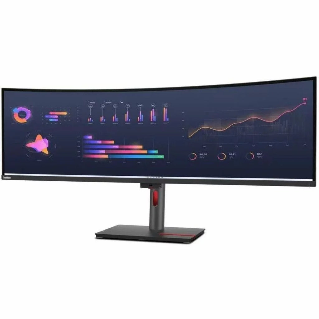 Cable Slot, 1440 Lenovo ThinkVision Curved LED Anti-glare Black, P49W-30 5120 Raven Lock 49\" Monitor, x